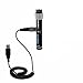 Coiled USB Cable for the Sony Walkman NW-S205F with Power Hot Sync and Charge capabilities - uses Gomadic TipExchange Technology