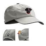 Baseball Cap with Labrador Black Face Image