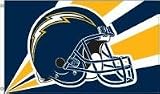 The San Diego Chargers 5-piece Ultimate Fan Pack - Flag, Banner, Car Flag, Travel Mug, Steering Wheel Cover
