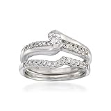 .50 ct. t.w. Diamond Wedding Ring Set In 14kt White Gold
