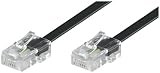 Wentronic ISDN Modular-Kabel (2x RJ45 Stecker, 4-polig, belegt) schwarz 10m