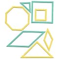 Clover Patchwork Templates Set of 7 - Squares & Octagons