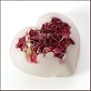 Badepraline Rosenherz Badetr�ffel mit echten Rosenbl�ten