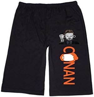 RBST Men's Conan O'Brien art logo Lounge breeches Shorts Pants M Black