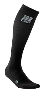 CEP Woman's Running Socks (III 12.25-15 Inch, Black)