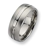 Titanium 6mm and Polished Band TB191-10.5