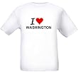 I LOVE WASHINGTON - State-series - White T-shirt