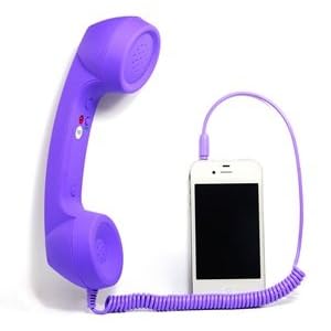 Cosmos Purple Foggy Unique Retro Telephone Style Headset for iphone 4S/4/3G/3GS ipad 2 ipod touch Blackberry Nokia HTC + Free Cosmos Cable Tie