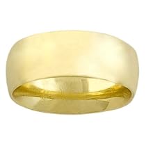 Hot Sale 14 Karat Yellow Gold 8mm Comfort Fit Size 13 Wedding Band