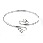 Fancy Squiggle Silver Arm Cuff