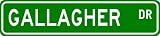 GALLAGHER Street Name Sign ~ Personalized Family Lastname Sign ~ Gameroom, Basement, Garage Sign