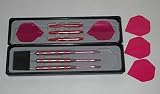 Tournament Tungsten Dart Set, Pink - 25 Grams - Extra Flights and Shafts