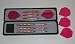 Tournament Tungsten Dart Set, Pink - 23 Grams - Extra Flights and Shafts