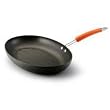 Rachael Ray Hard Anodized Nonstick 15-Inch Oval Grill Pan, Orange