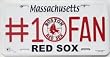 Boston Red Sox #1 Fan License Plate