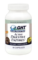 ACTIVE DIGESTIVE ENZYMES, 90 Vegi Caps, by Global Health Trax
