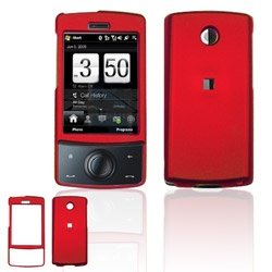 HTC Diamond CDMA Cell Phone Red Rubber Feel Protective Case Faceplate Cover