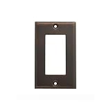 Baldwin 4754.112.CD Classic Square Beveled Edge Single GFCI Switch Plate, Venetian Bronze