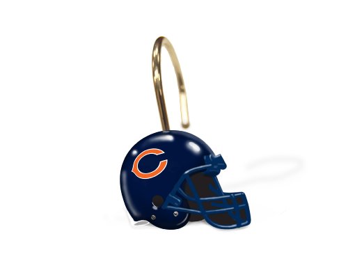 NFL Chicago Bears Set of 12 Shower Curtain Rings