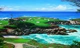 Wallpaper Mural Cypress Point Golf Chair Rail Size