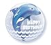 Birthday Dolphin Bubble Balloon 24" Quality Qualatex