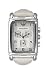 Armani classic silver dial white strap watchAR0295