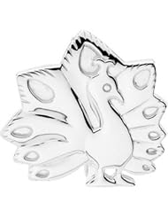 24.50X25.50 Mm Sterling Silver The Problem Solving Peacock Br