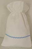 Blue Ric Rac Design Baby Bottle Warmer Bag in French Waffle Weave
