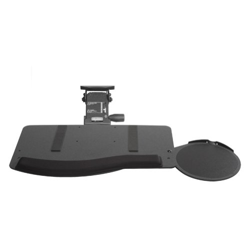 Kelly Computer KCS69532 Leverless Lift N Lock Natural Keyboard Tray with Oval Mouse Ptfrm