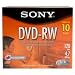 Electronics : Sony DVD-RW 2X 4.7 GB Rewriteable (10-Pack)