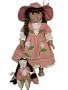Doll Clothes for American Girl � 18 inch Dolls, Pink Cotton Dress With Rag Doll