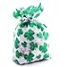 Fun Express Cellophane Shamrock Bags (12 pack) St. Patrick's Day Party Supplies