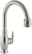 Hot Sale KOHLER K-690-BN Vinnata Kitchen Sink Faucet, Vibrant Brushed Nickel