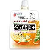 マンナンライフ　クラッシュタイプの蒟蒻畑ライト オレンジ味　24個