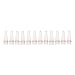 Bio Plas 5020-1 Polypropylene 0.2mL 12 Strip Micro Tube for Thermal Cycling, Natural (Pack of 100)