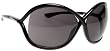 Tom Ford Whitney FT0009 Sunglasses - 199 Shiny Black (Dark Gray Lens) - 64mm