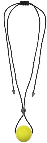 Pilgrim Damen-Halskette Neon Schwarzmetall, Gelb 100 cm 639-821 Preisvergleich