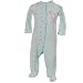 Newborn Baby Girls Clothes BLUE COW Onesie Sleeper NB