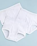 Greendog Boys White Cotton Brief 3-Pack