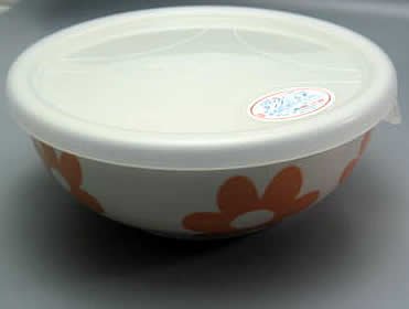 －30度から＋130度まで対応可能で、そのまま電子レンジ使用OK!ノンラップパック　タッパー　/フルール　オレンジ　Mサイズ【美濃焼】