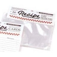 Weatherbee 3"X5" clear recipe card protectors- 074