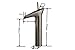 Aquafaucet Single Handle Waterfall Bathroom Sink Vessel Faucet Brushed Nickel