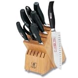 J.A. Henckels Twin Five Star 9-Piece High-Carbon Stainless-Steel Knife Set with Block