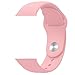 Apple Watch Band - FanTEK Soft Silicone Sport Style Replacement iWatch Strap for Apple Wrist Watch Series 1 Series 2 38mm Models M/L Size (Vintage Rose)
