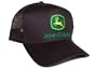 Vintage Black Licensed John Deere Trucker Hat Cap