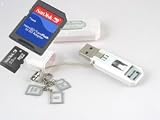 Sandisk MicroSD 2GB (SDSDQ-2048, bulk) & BlueProton USB 2.0 Card Reader Writer