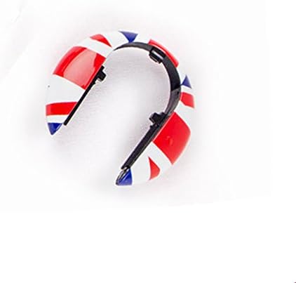 QUY Key CHAINS Case Cover Shell Lanyard for MINI Cooper F56 F55 Smart Key-JCW Style color SHELL-RED&amp;BLUE UNION JACK