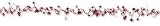 Red Stars Spiral wire Garland 1 pc