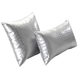 IFILHOME - Coussin Croco Argent