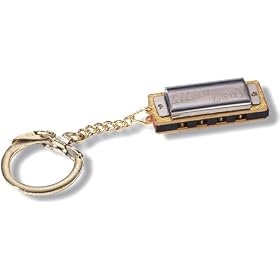 Hohner Harmonicas 109 Little Lady Keychain Key Harmonica, Chrome